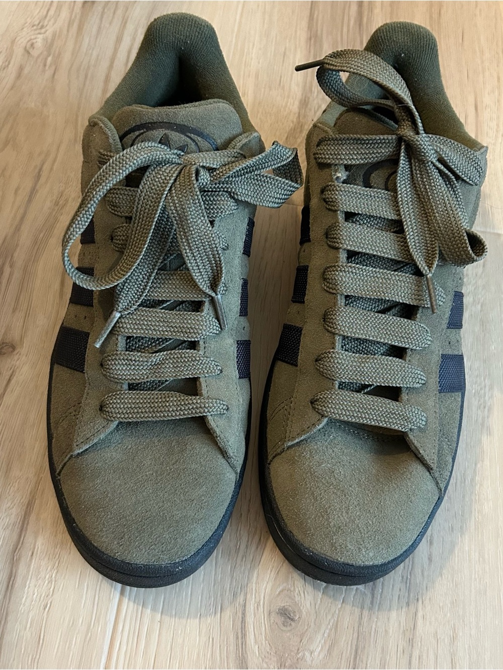NEW! Never worn! Adidas Campus 00s Olive Strata Low-Top Sneakers Black Stripes